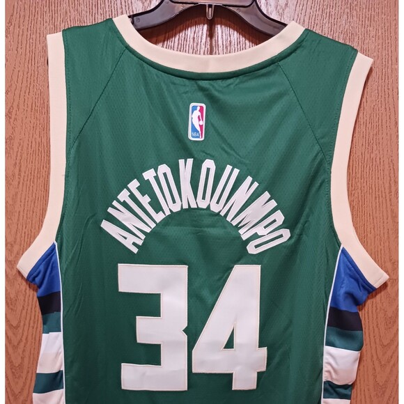 Giannis Antetokounmpo (Nike)-(Bucks)-(Green)-(Jersey)-(New Cond.)-(Size:XL)-$95 - Picture 9 of 12